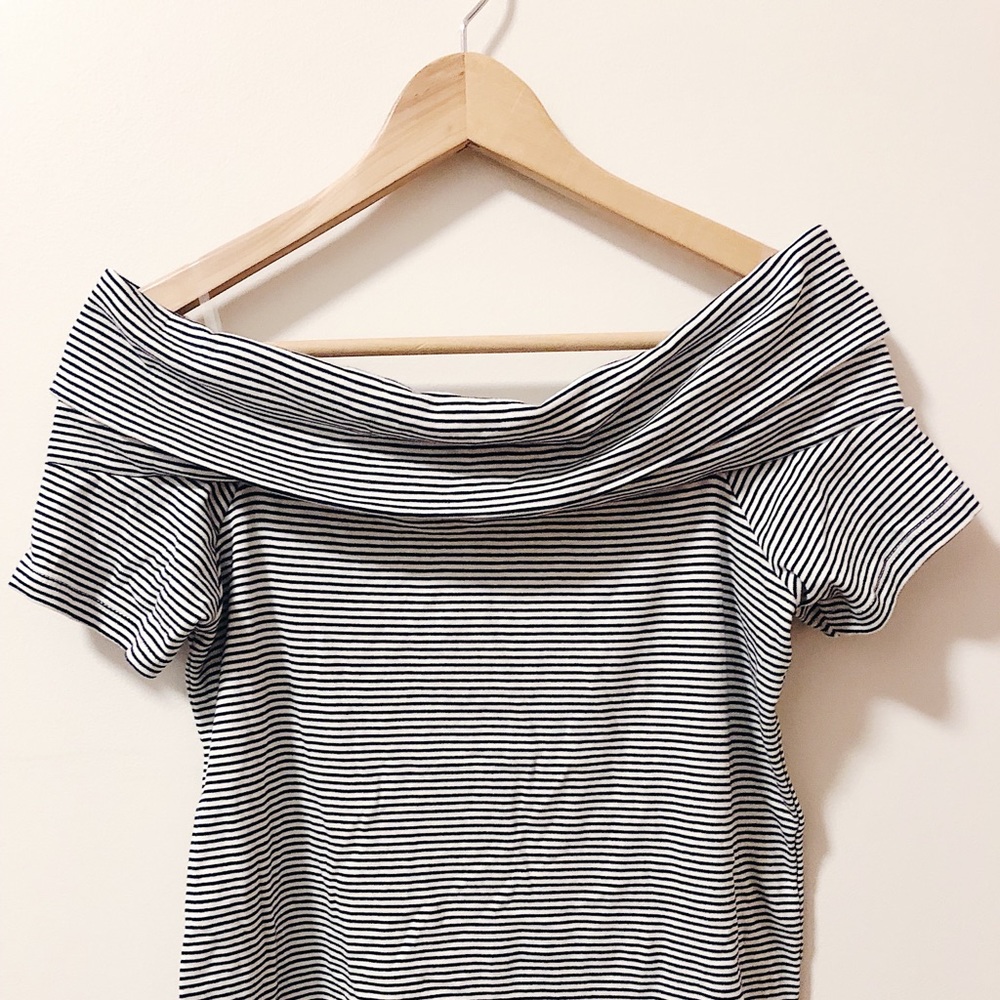 Strapless Striped Top - Edgy Chic